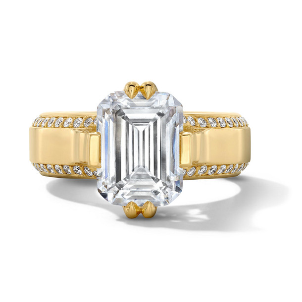 Tacori Diamond Pave Edge Wide Band Engagement Setting