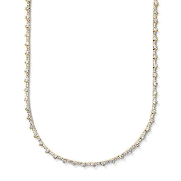 Lab Grown Diamond Alternating Riviera Necklace