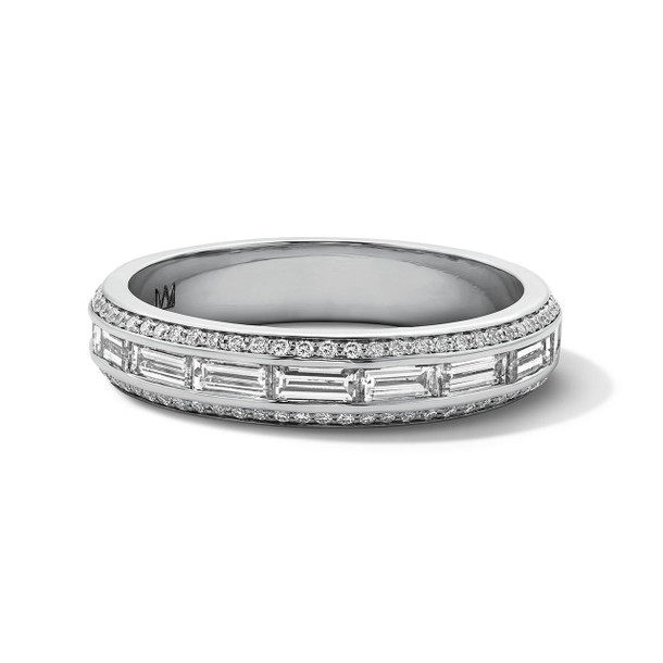 Michael M. Baguette Channel Set Diamond Wedding Band