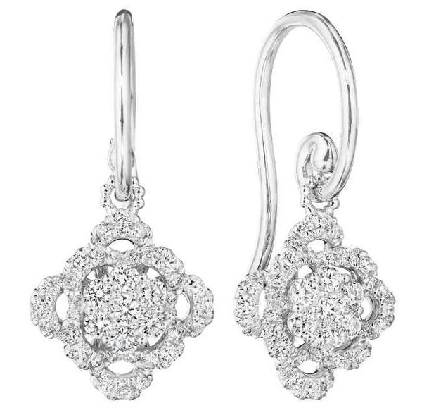 Verragio Floret Cluster Dangle Earrings