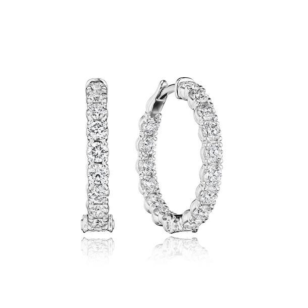 Verragio Audacity In/Out Diamond Hoop Earrings