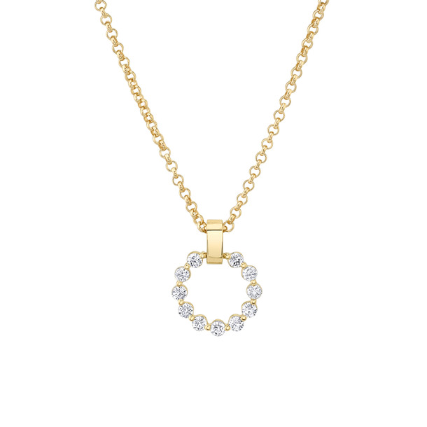 Michael M. Circle Pendant Diamond Necklace