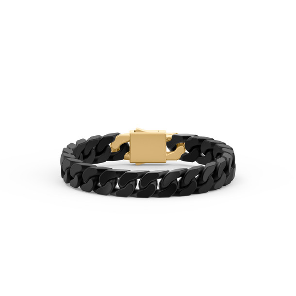 Cuban Link Black Ceramic Bracelet