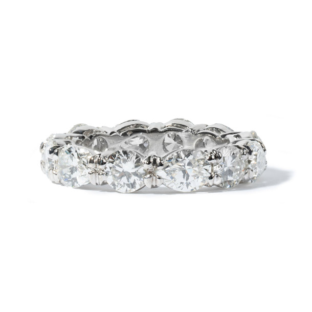 Round & Pear-Shaped Diamond Eternity Wedding Band (4.98tw)