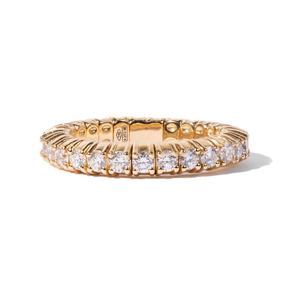 Yellow Gold Flexible Eternity Wedding Band (1.18tw)