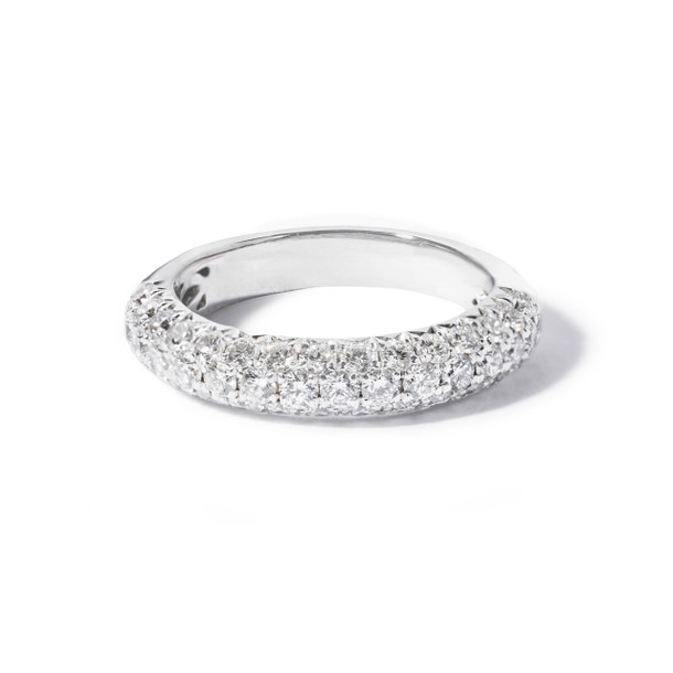 Pave Diamond Wedding Band (0.85tw)