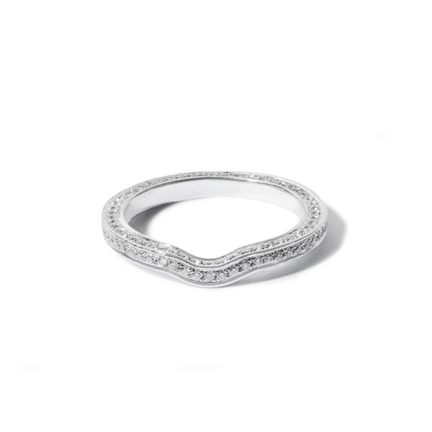 Platinum Eternity Curved Wedding Band (0.55tw)