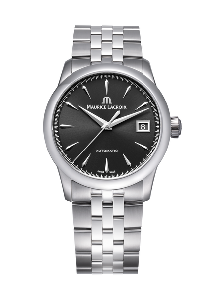 Maurice Lacroix 1975 Auto 36 Black Dial Watch | Stainless Steel