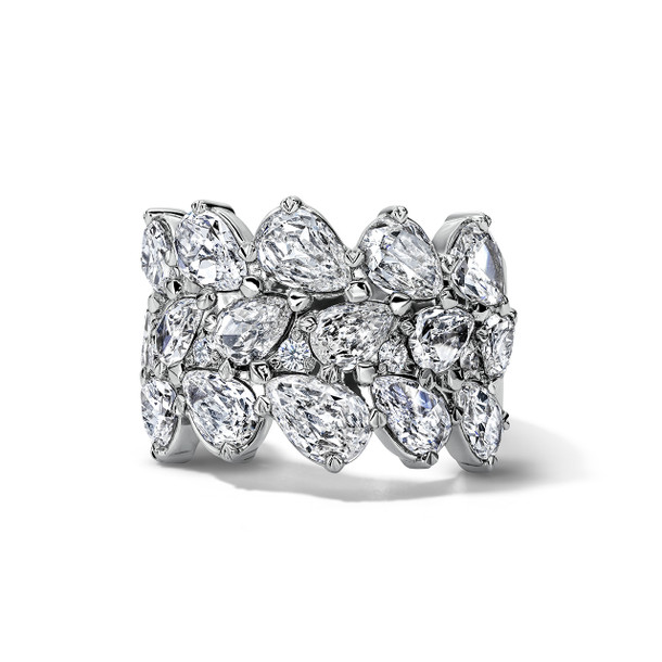 Sculptural Triple Row Diamond Band (3.97tw)