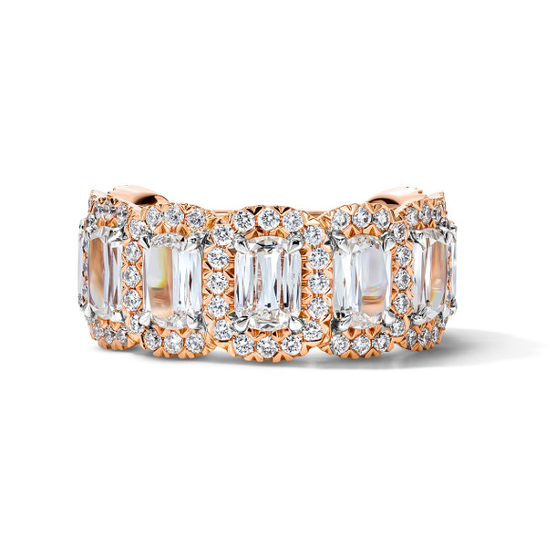 Elongated Cushion Halo Diamond Ring (4.63tw)