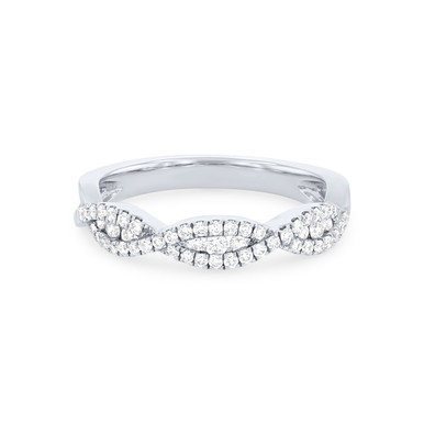 Kirk Kara Pirouetta Twist Diamond Wedding Band