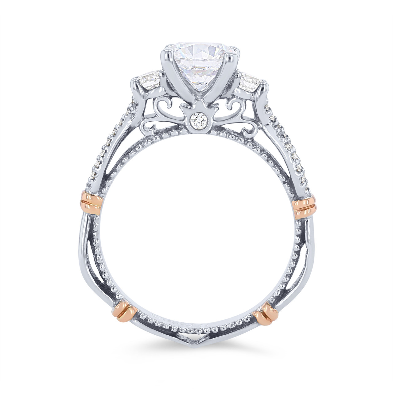Verragio Parisian Three Stone Twist Engagement Setting