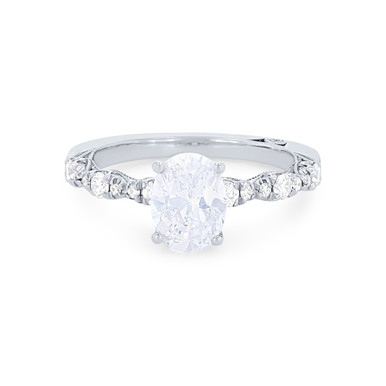 Tacori Petite Crescent Oval Sculpted Engagement Setting