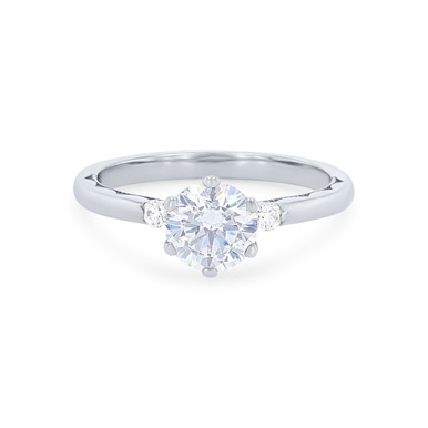 Tacori Sculpted Crescent Side Stone Engagement Setting