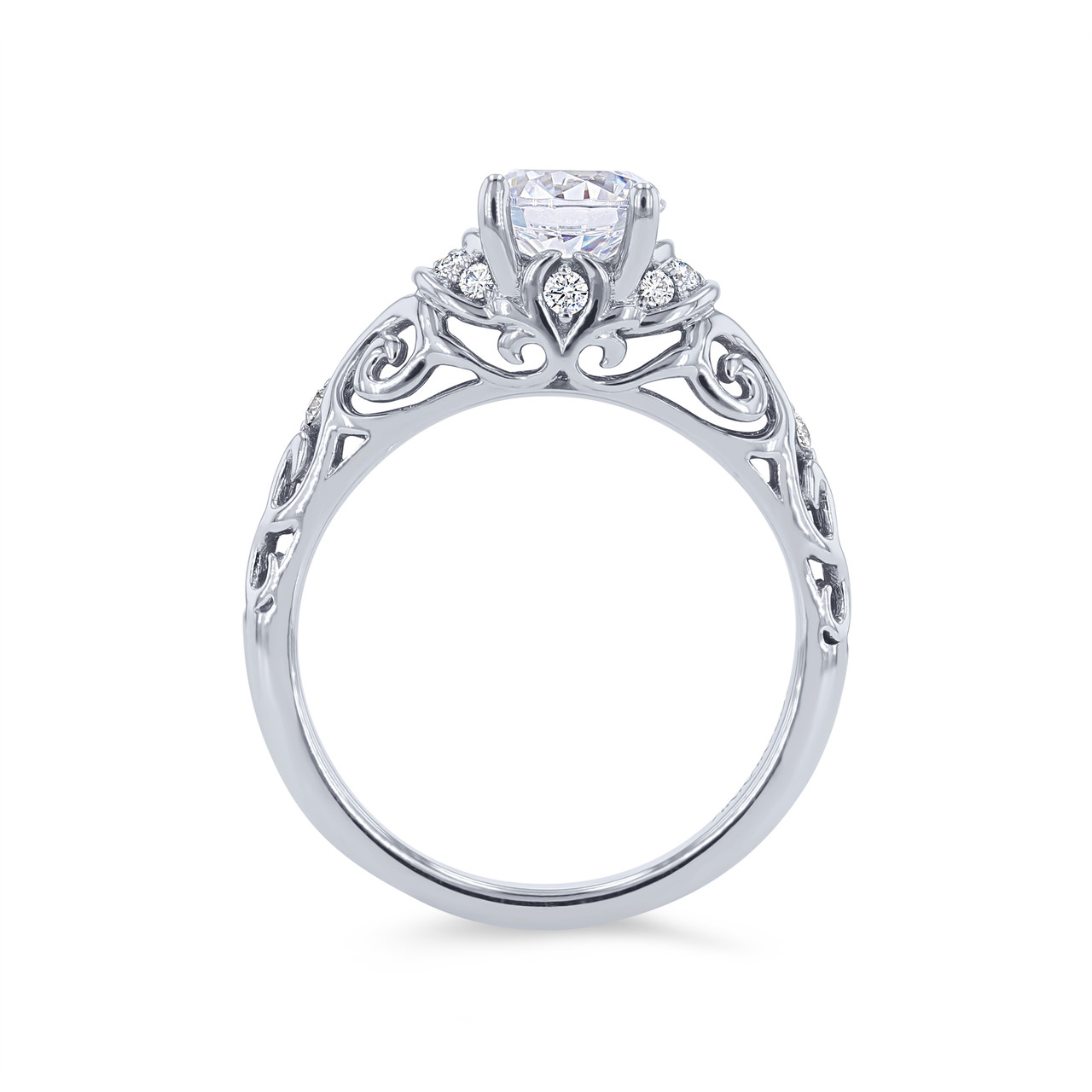 Cathedral Filigree Engagement Setting by Artcarved