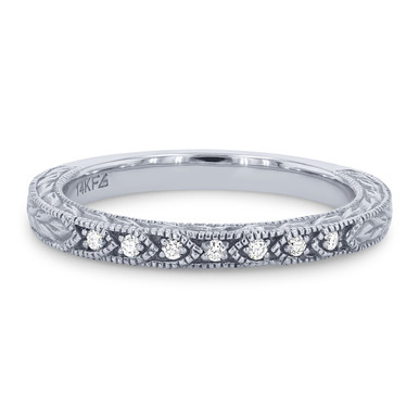 Artcarved Engraved Milgrain Wedding Band Artcarved Engraved Milgrain Wedding Band