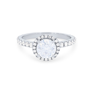 Michael M. Europa Petite Round Halo Engagement Setting Michael M. Europa Petite Round Halo Engagement Setting