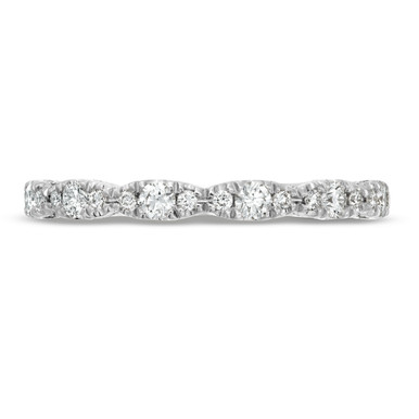 Tacori Petite Crescent Sculpted Halfway Wedding Band