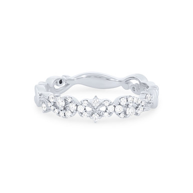 Kirk Kara Angelique Artisan Crown Diamond Wedding Band