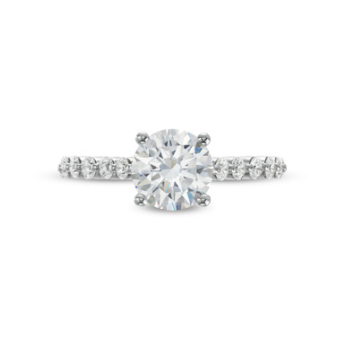 Single Prong Diamond Engagement Setting by Diamonds Direct Designs