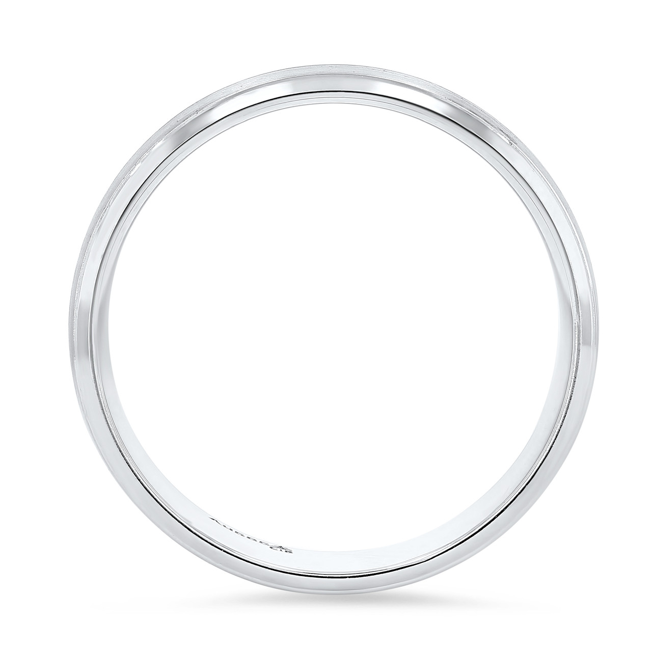 Matte Line Detail 6mm Wedding Band