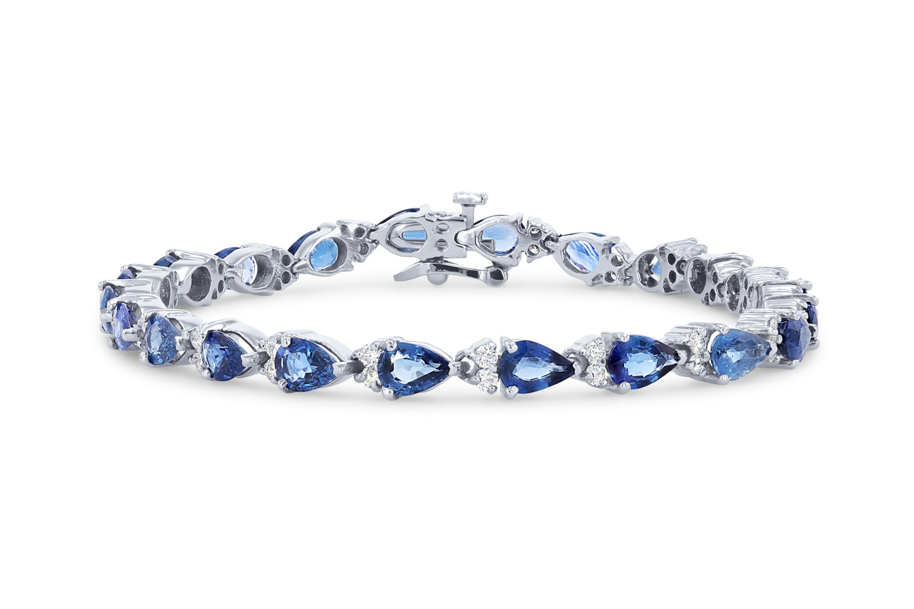 Sapphire and Diamond Tennis Bracelet