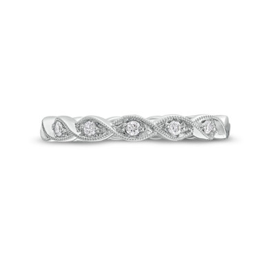 Milgrain Twist Wedding Band by Diamonds Direct Designs