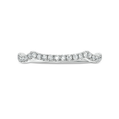 Contour Diamond Wedding Band by Adorette