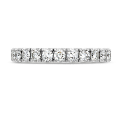 Simon G. Three Sided Diamond Wedding Band