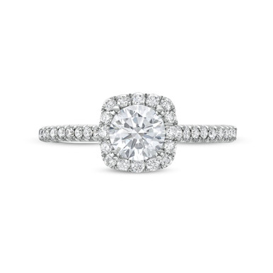 Halo Cathedral Diamond Engagement Setting by Diamonds Direct Designs