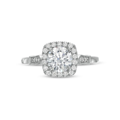 Cushion Halo Milgrain Engagement Setting by Diamonds Direct Designs