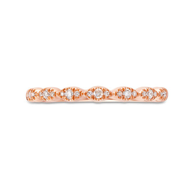 Scallop Diamond Wedding Band by Diamonds Direct Designs