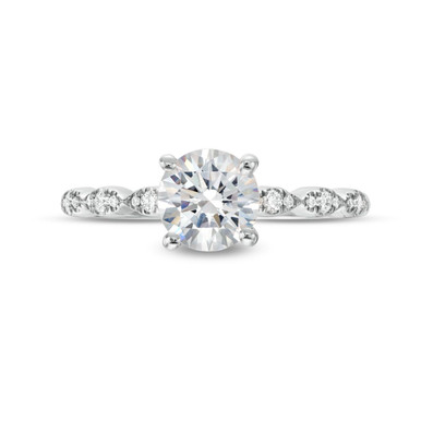 Scallop Diamond Engagement Setting by Diamonds Direct Designs