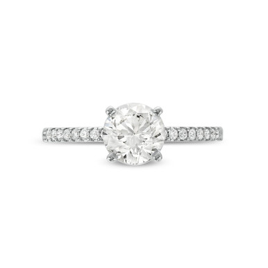 Shared Prong Diamond Engagement Setting by Diamonds Direct Designs