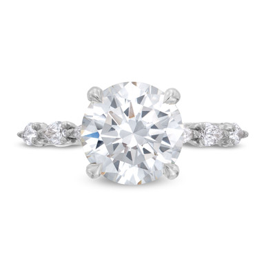 Tacori Sculpted Crescent Pear Shape Diamond Engagement Setting