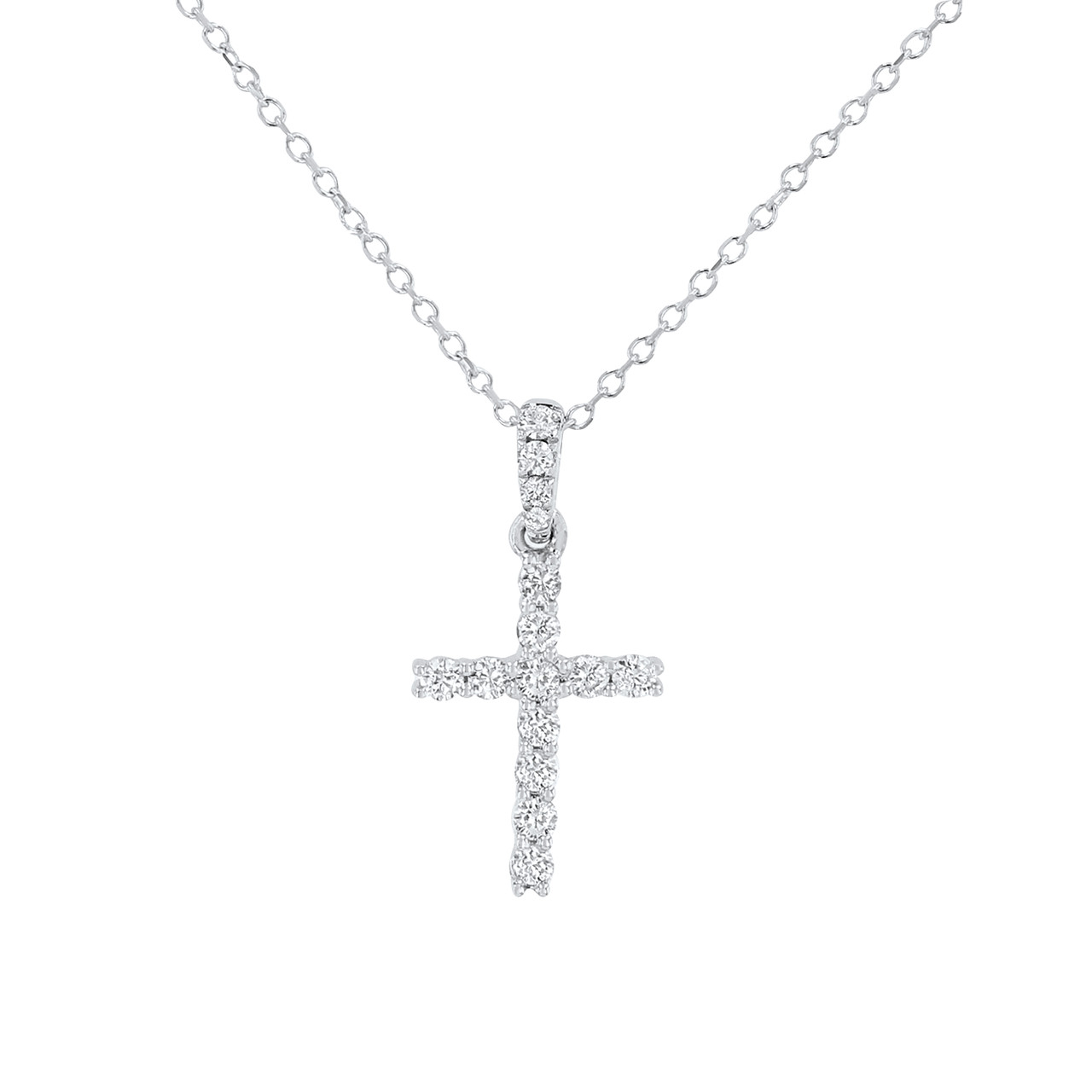 Standard Diamond Cross Necklace