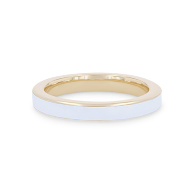 Michael M. Chroma White Enamel Ring