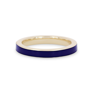 Michael M. Chroma Blue Enamel Ring