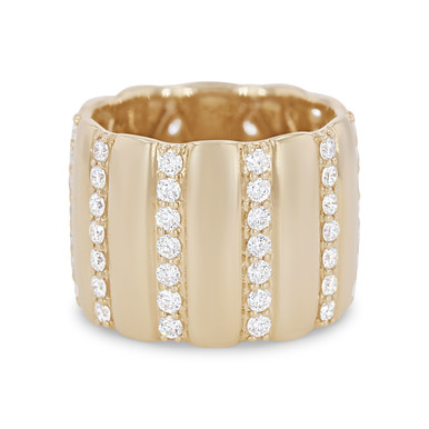 Michael M. Orb Ribbed Ring