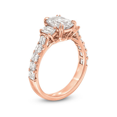 Rose Gold Diamond Engagement Ring — Quercus Raleigh Custom