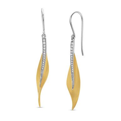 Simon G. Fallen Leaves Diamond Earrings