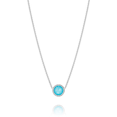 Tacori Crescent Embrace Turquoise Pendant