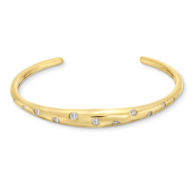 Scattered Diamond Cuff Bracelet