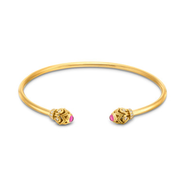 Verragio Diamond & Rhodolite Toi Et Moi Bangle Bracelet