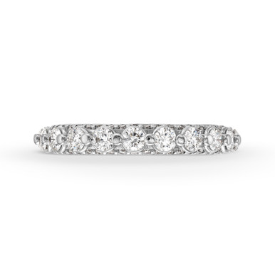 Verragio Couture Single Prong Three Sided Diamond Wedding Band