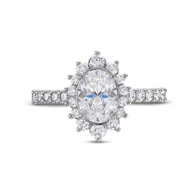 Verragio Renaissance Graduated Diamond Halo Engagement Setting