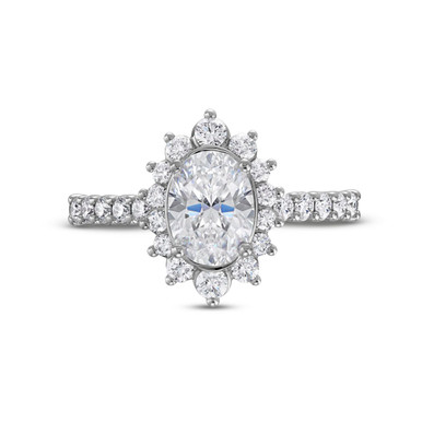 Verragio Renaissance Graduated Diamond Halo Engagement Setting