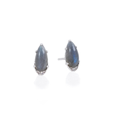 Tacori Horizon Shine Labradorite and Diamond Stud Earrings