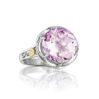 Tacori Crescent Crown Rose Amethyst Ring