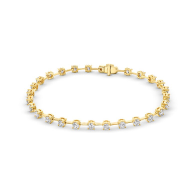 Alternating Diamond Bar Bracelet